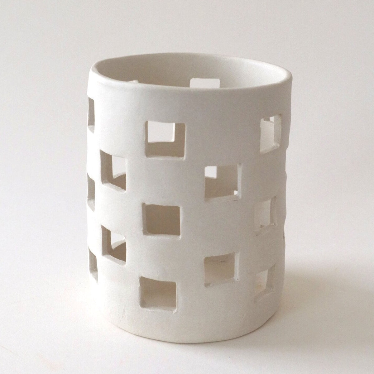 Melville Ceramics Tall Checker Utensil Holder Greenwood Shop